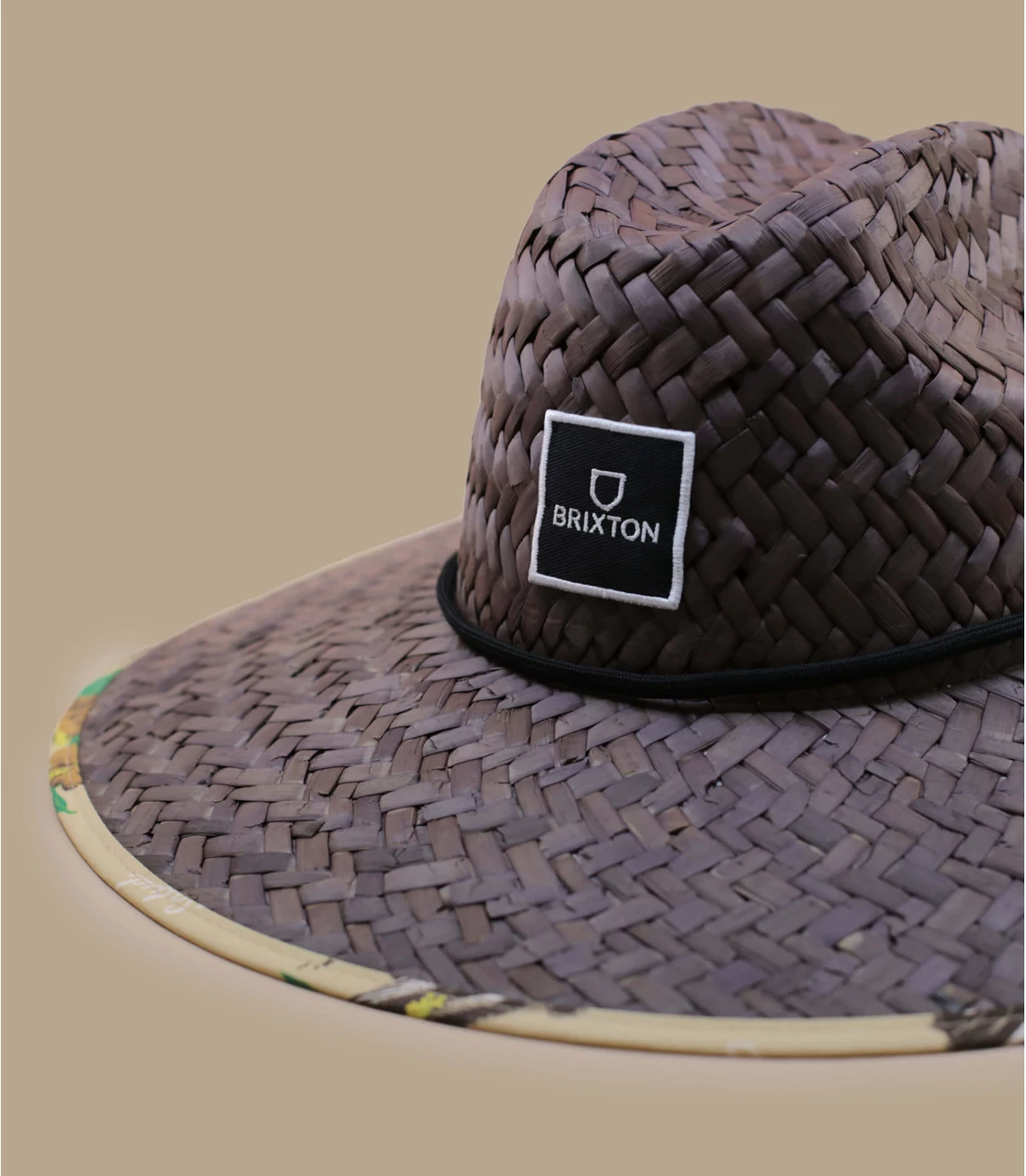 Brixton Alpha Square Sun Hat Brown Straw 5 Brixton Alpha Square Sun Hat Brown Straw - Afbeelding 3