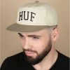 HUF Arch Logo Snapback Cap Cream 1 HUF Arch Logo Snapback Cap Cream -NEW ERA Winkel arch logo snapback cap cream