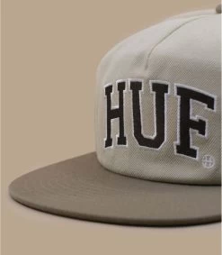 HUF Arch Logo Snapback Cap Cream -NEW ERA Winkel arch logo snapback cap cream 2