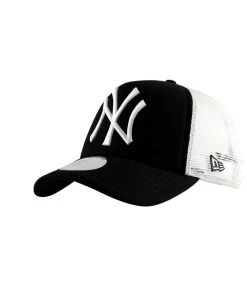 NEW ERA Clean Trucker NY Zwart -NEW ERA Winkel clean trucker ny zwart