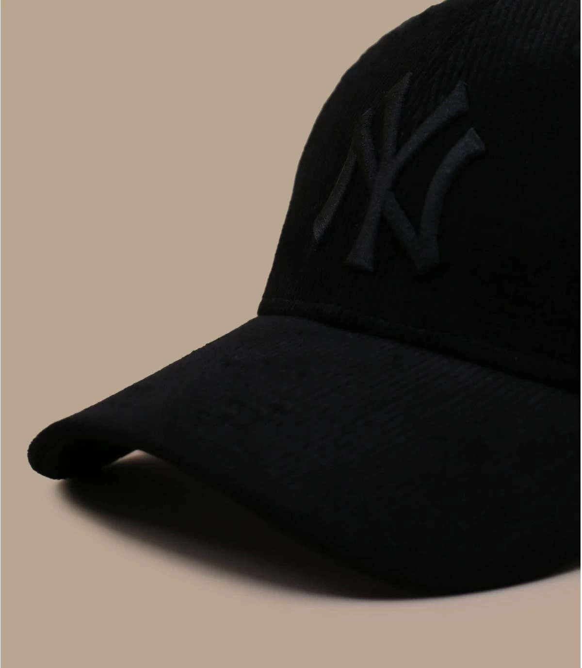 NEW ERA Cord Cap 39Thirty NY Black 4 NEW ERA Cord Cap 39Thirty NY Black - Afbeelding 2