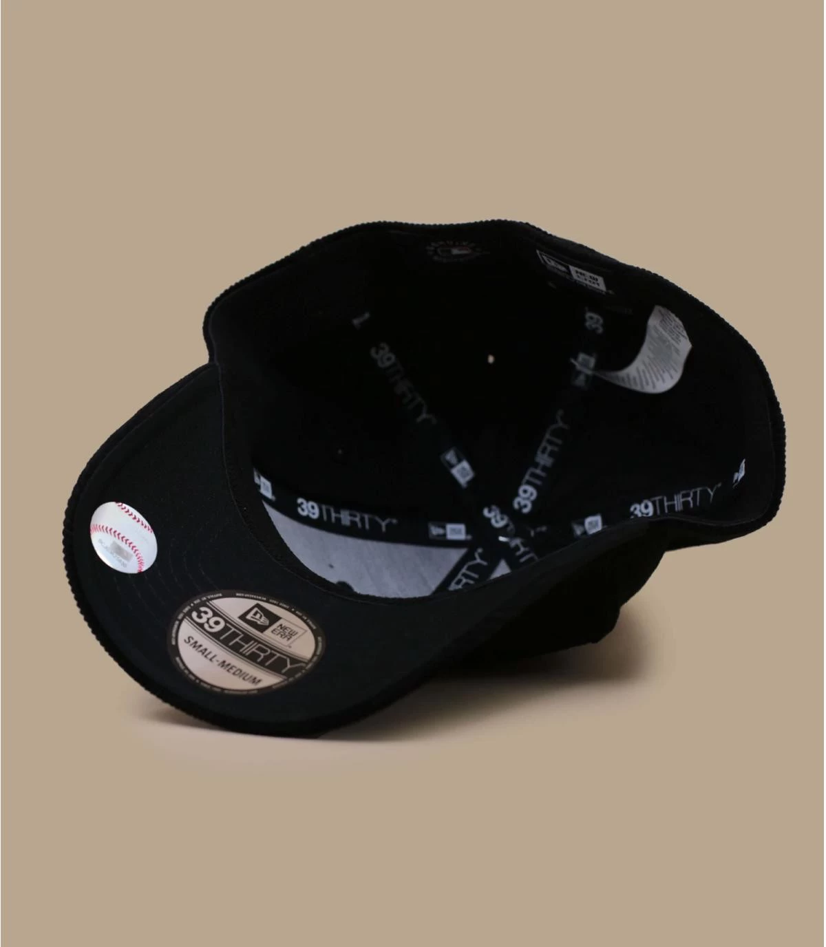 NEW ERA Cord Cap 39Thirty NY Black 7 NEW ERA Cord Cap 39Thirty NY Black - Afbeelding 5