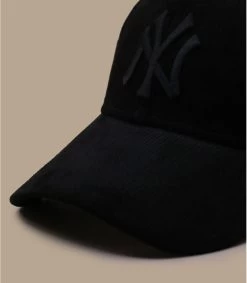 NEW ERA Cord Cap 9Forty NY Black -NEW ERA Winkel cord cap 9forty ny black 2