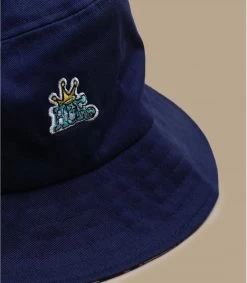 HUF Crown Reversible Bucket Navy Blazer -NEW ERA Winkel crown reversible bucket camel navy blazer 2