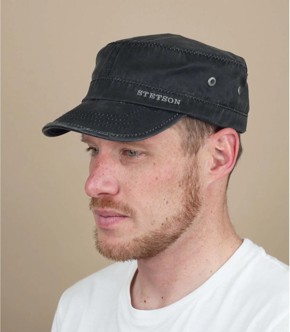 Stetson Datto Zwart Poly Katoen 3 Stetson Datto Zwart Poly Katoen