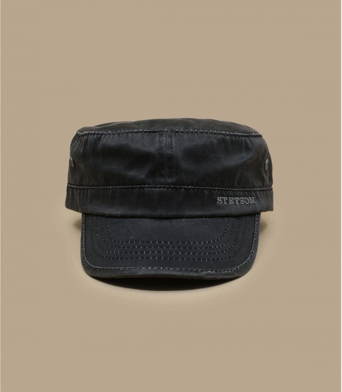 Stetson Datto Zwart Poly Katoen 4 Stetson Datto Zwart Poly Katoen - Afbeelding 2