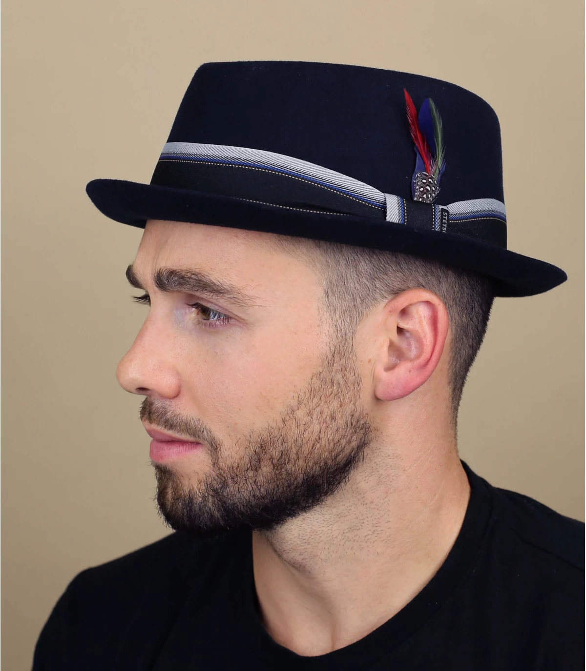 Stetson Diamond Woolfelt Navy 3 Stetson Diamond Woolfelt Navy