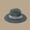 Seeberger Fedora Stripe Design Khaki Black -NEW ERA Winkel fedora stripe design khaki black