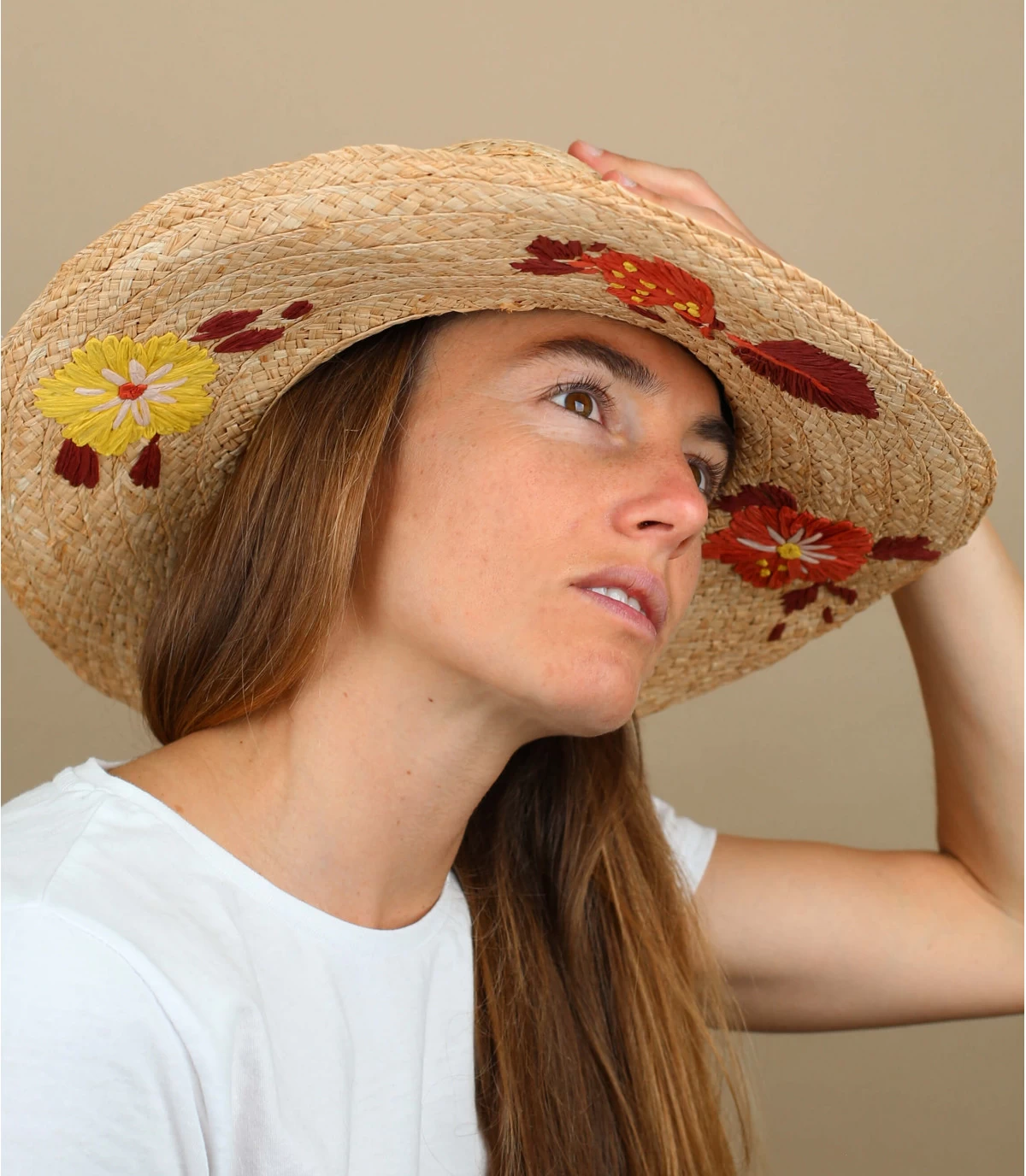 Seeberger Floppy Flower Hand Stich Natural Honey 3 Seeberger Floppy Flower Hand Stich Natural Honey