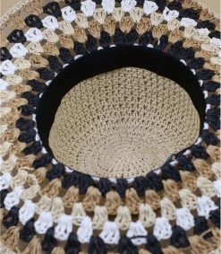 Seeberger Floppy Multicolor Linen White Black -NEW ERA Winkel floppy multicolor linen white black 4