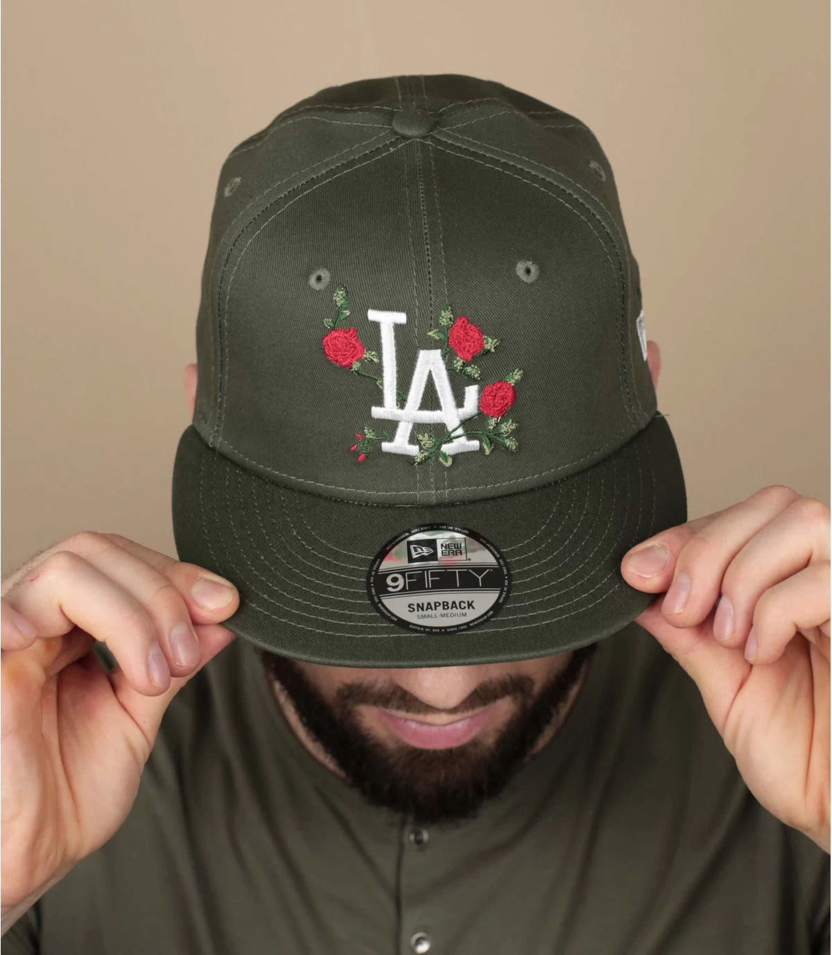 NEW ERA Flower 950 LA Olive 3 NEW ERA Flower 950 LA Olive