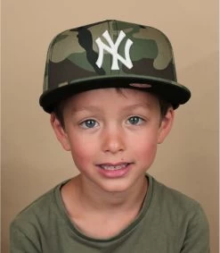 NEW ERA Kids Team Camo Cap 950 NY Woodland