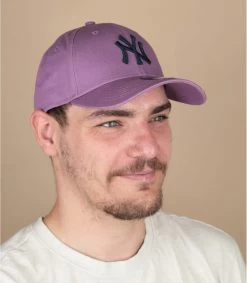 NEW ERA League Ess Cap 9Forty NY Purple Navy