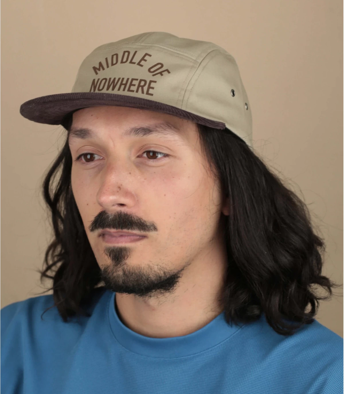 Middle Of Nowhere 5 Panel Camper Cap Tan 3 Middle Of Nowhere 5 Panel Camper Cap Tan