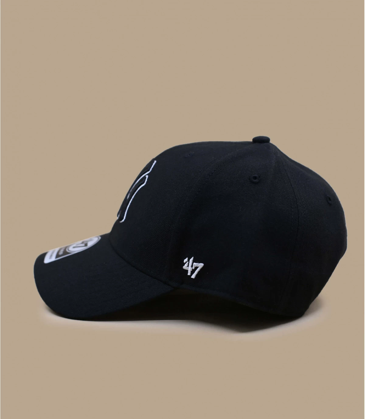 '47 BRAND MVP NY Snapback Black White 4 '47 BRAND MVP NY Snapback Black White - Afbeelding 2