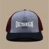 Personalisatie Cap Trucker Heather Grey Black Burgundy 2 Personalisatie Cap Trucker Heather Grey Black Burgundy -NEW ERA Winkel personalisatie cap trucker heather grey black burgundy