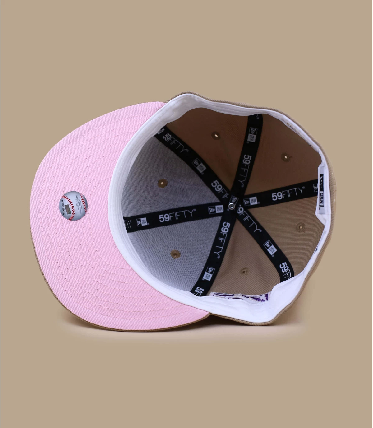 NEW ERA Side Patch 5950 Colorado Rockies Camel Pink 6 NEW ERA Side Patch 5950 Colorado Rockies Camel Pink - Afbeelding 4