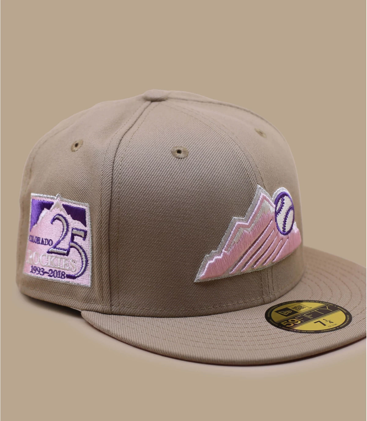 NEW ERA Side Patch 5950 Colorado Rockies Camel Pink 3 NEW ERA Side Patch 5950 Colorado Rockies Camel Pink