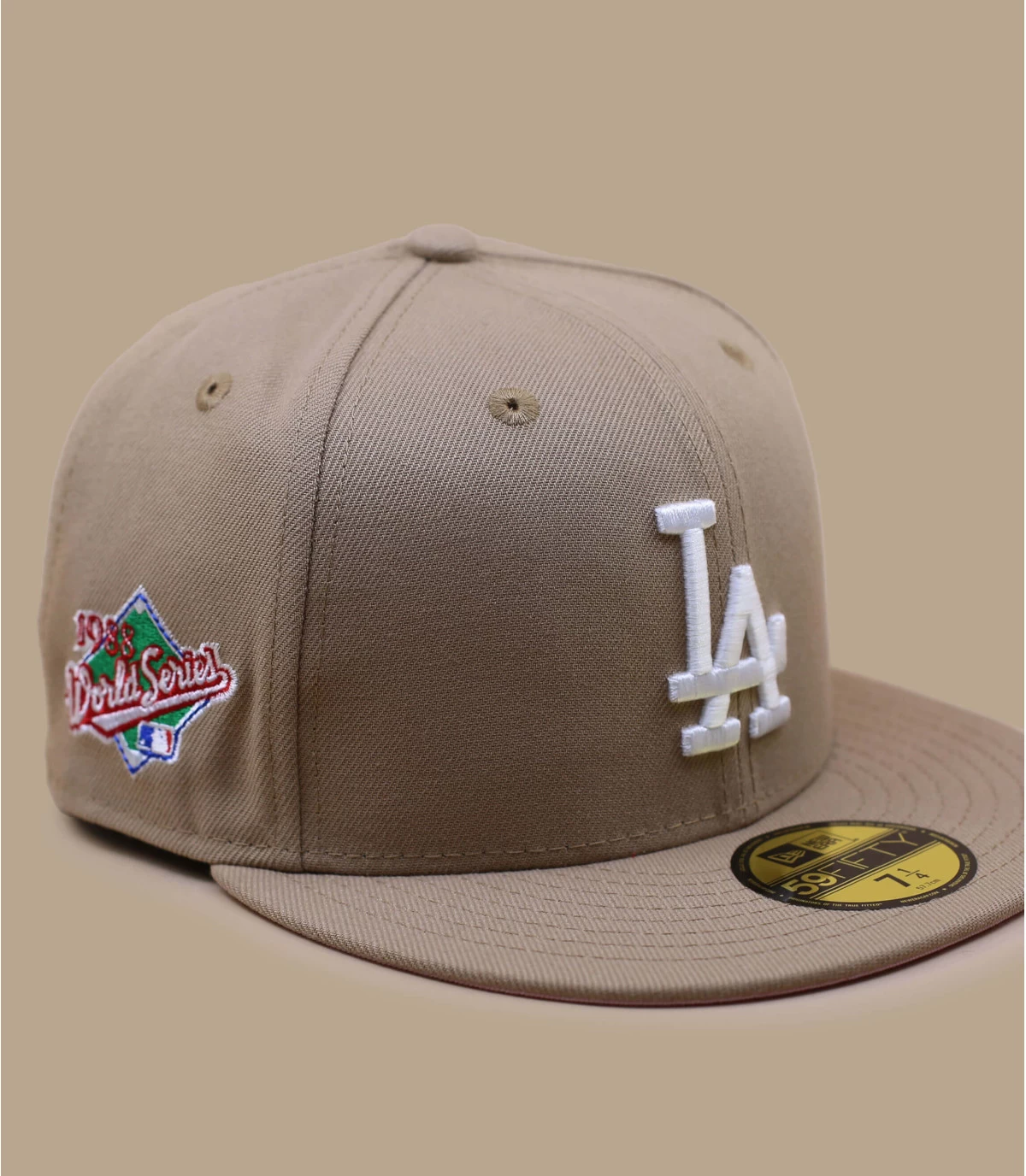 NEW ERA Side Patch 5950 LA Dodgers Camel Pink 4 NEW ERA Side Patch 5950 LA Dodgers Camel Pink - Afbeelding 2