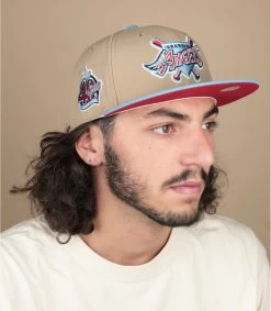 NEW ERA Side Patch 59Fifty Anaheim Angels Camel Sky