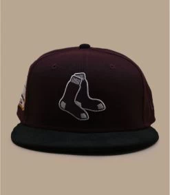 NEW ERA Side Patch 59Fifty Boston Red Sox Marron Black -NEW ERA Winkel side patch 59fifty boston red sox marron black 1