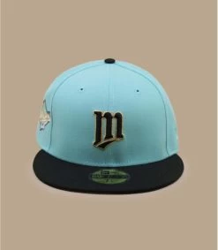 NEW ERA Side Patch 59Fifty Minnesota Twins Blue Tint Black -NEW ERA Winkel side patch 59fifty minnesota twins blue tint black 1
