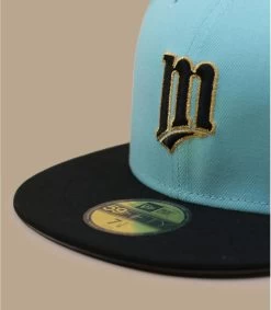 NEW ERA Side Patch 59Fifty Minnesota Twins Blue Tint Black -NEW ERA Winkel side patch 59fifty minnesota twins blue tint black 2