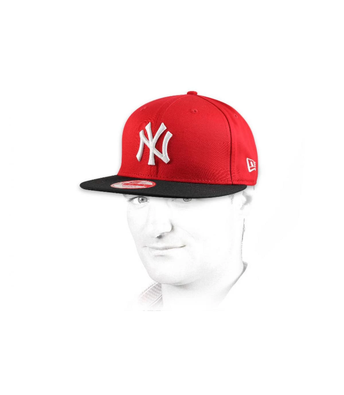 NEW ERA Snapback NY 9Fifty Red Black 7 NEW ERA Snapback NY 9Fifty Red Black - Afbeelding 5