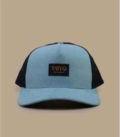 Suede Trucker Cap Steel Blue
