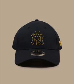 NEW ERA Team Outline Cap 9Forty NY Navy Yellow