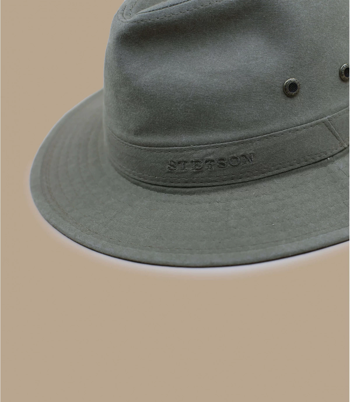 Stetson Traveller Delave Organic Cotton Khaki 3 Stetson Traveller Delave Organic Cotton Khaki - Afbeelding 2