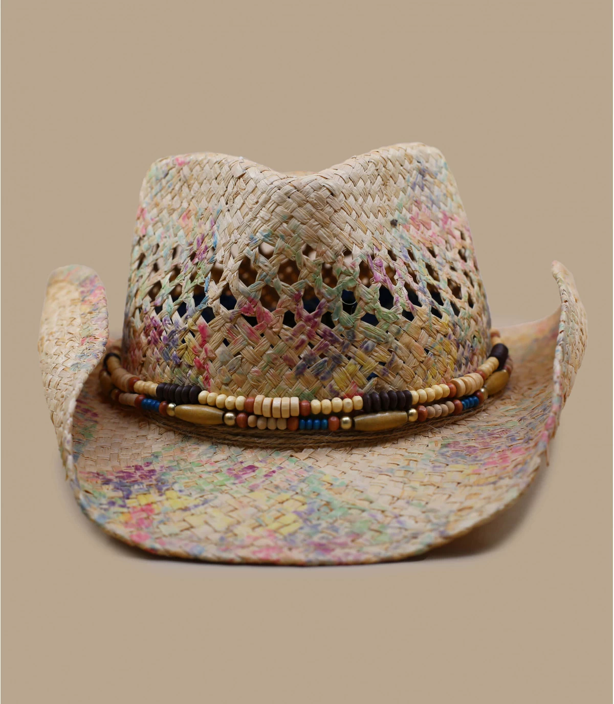 Stetson Western Raffia Natural 5 Stetson Western Raffia Natural - Afbeelding 3