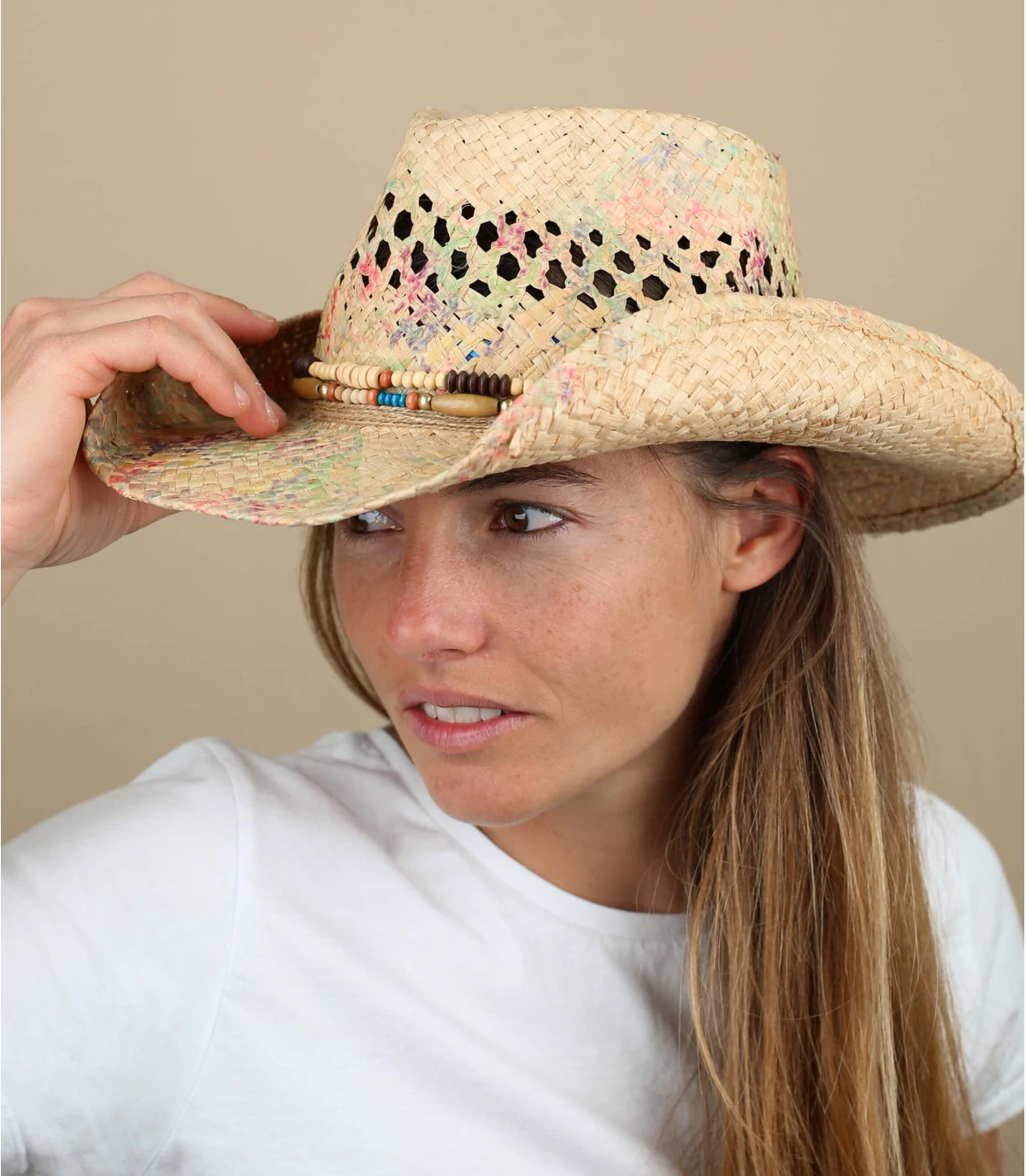 Stetson Western Raffia Natural 3 Stetson Western Raffia Natural