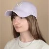 NEW ERA Wmn Metallic Cap 9Forty NY Lavendar Silver