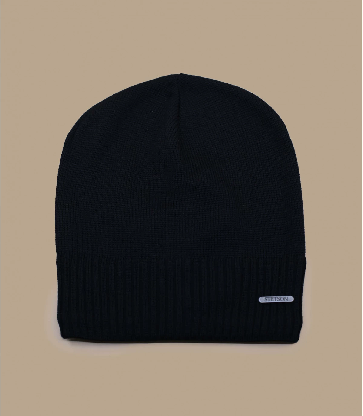 Stetson Beanie Oversized WV Merino Black 4 Stetson Beanie Oversized WV Merino Black - Afbeelding 2