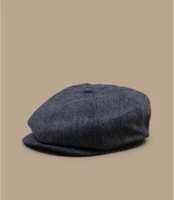 Brixton Brood Newsboy Cap Washed Navy Beige