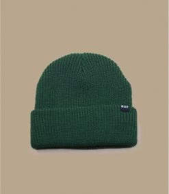 HUF Essentials Usual Beanie Forest Green 5 HUF Essentials Usual Beanie Forest Green -NEW ERA Winkel essentials usual beanie forest green 1