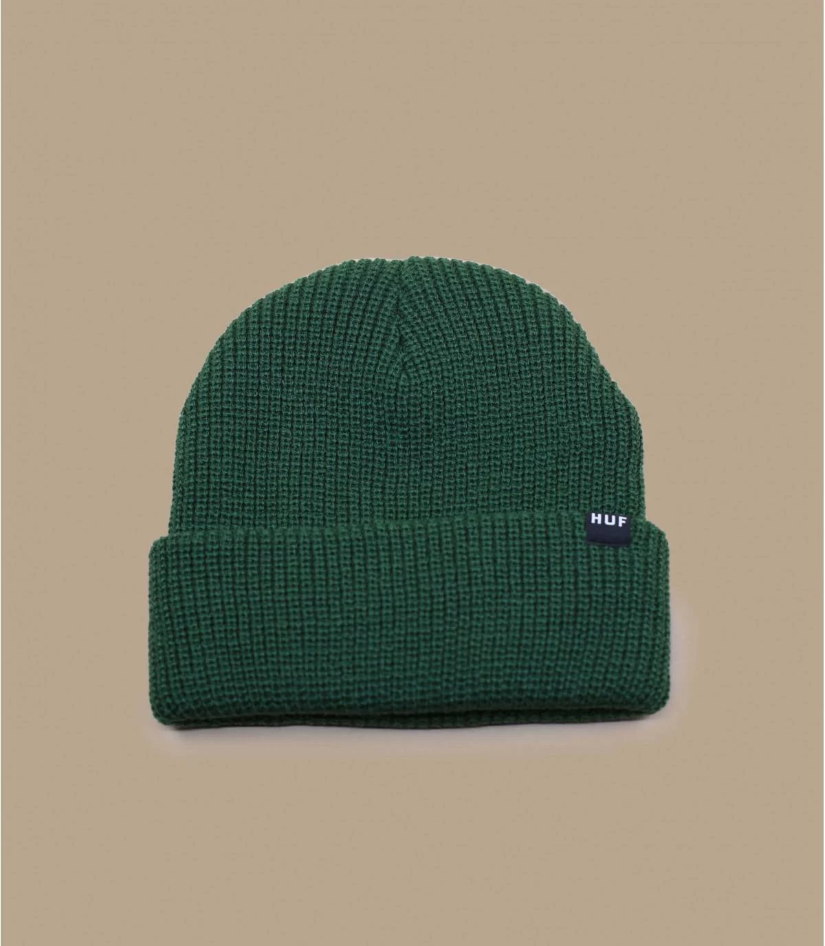 HUF Essentials Usual Beanie Forest Green 4 HUF Essentials Usual Beanie Forest Green - Afbeelding 2