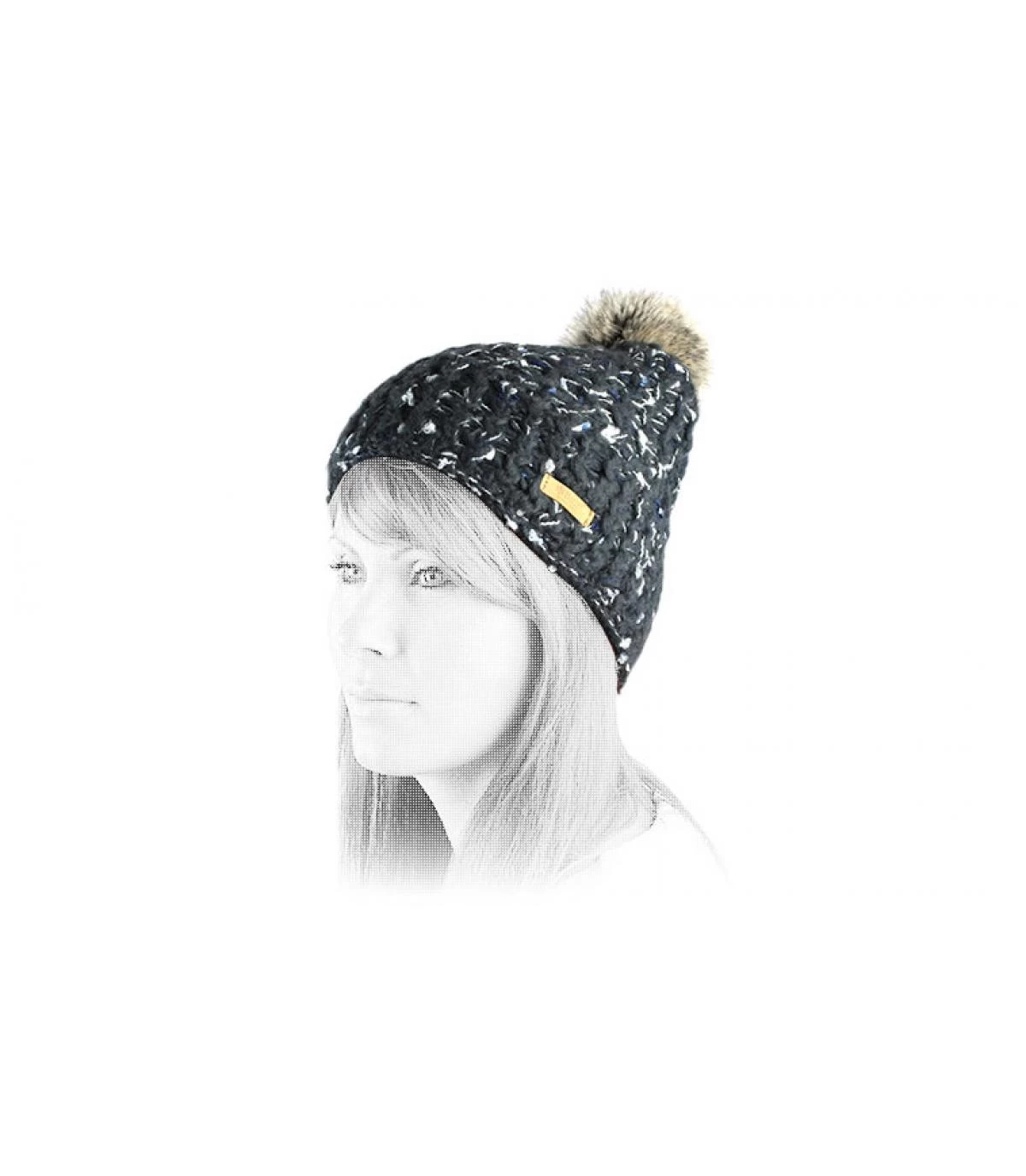 Barts Euny Beanie Dark Heather 6 Barts Euny Beanie Dark Heather - Afbeelding 4