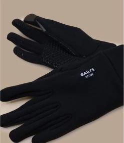 Barts Gebreide Touchscreen Handschoenen Zwart -NEW ERA Winkel fine knitted touch gloves black 2