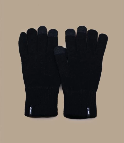 Barts Fine Knitted Touch Handschoenen Zwart -NEW ERA Winkel fine knitted touch gloves black 3