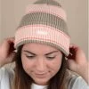 OBEY Future Stripe Beanie Pink Putty 2 OBEY Future Stripe Beanie Pink Putty -NEW ERA Winkel future stripe beanie pink putty