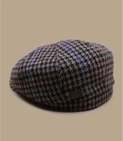 Stetson Hatteras Harris Tweed Beige Black Houndstooth