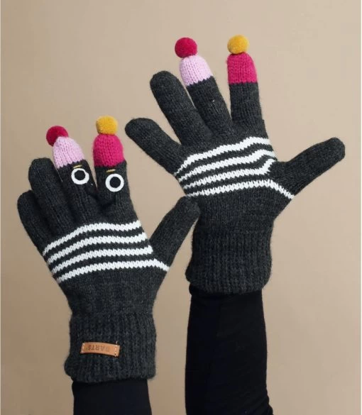 Barts Kids Puppet Gloves Dark Heather -NEW ERA Winkel kids puppet gloves dark heathermarionet20kindhandschoenen20Kids20Puppet20Gloves20dark20heather