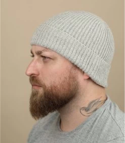 Made In France Wool Beanie Grey