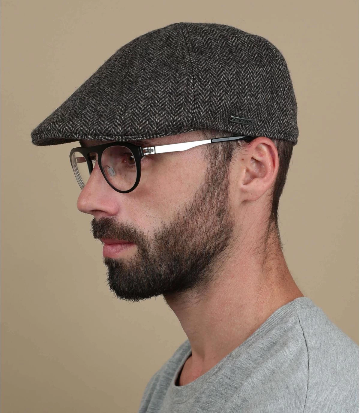 Stetson Texas Woolrich Herringbone Grey 3 Stetson Texas Woolrich Herringbone Grey